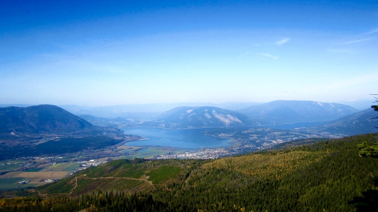 The beautiful Shuswap views from Mount Ida