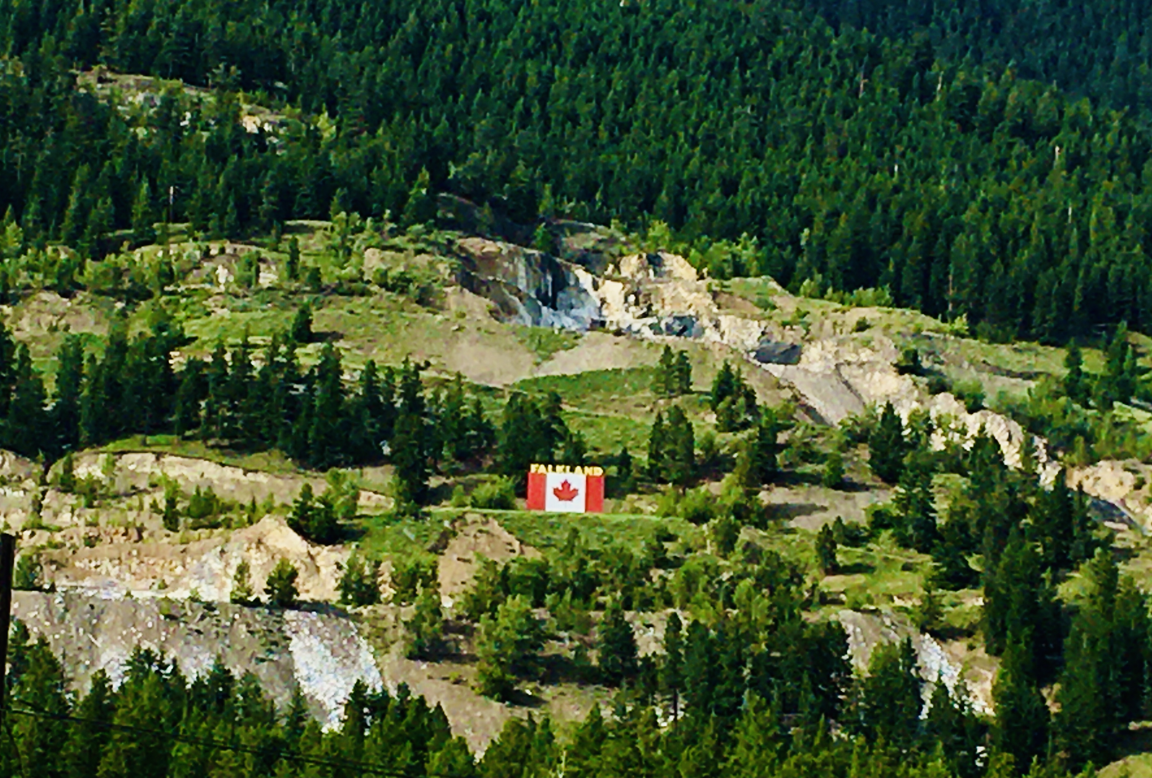 Image 10 The famous Canada Flag high above Falkland