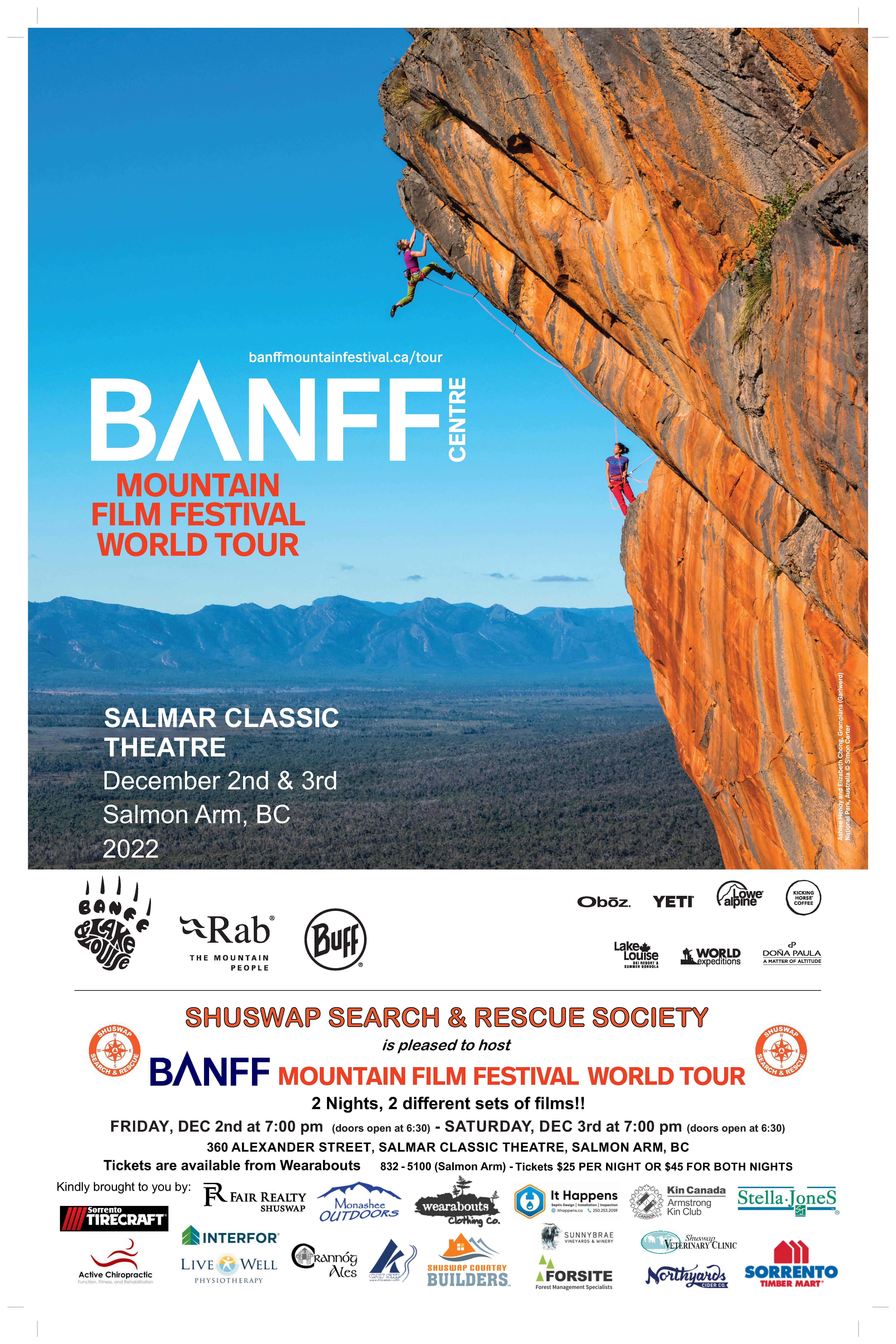 Banff Mountain Film Festival | Shuswap Tourism