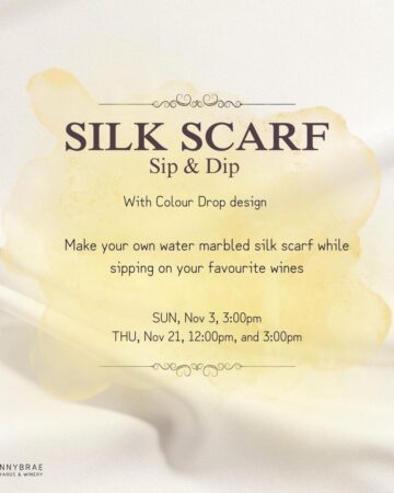 Sip & Dip – Silk Scarf Workshop and Wine