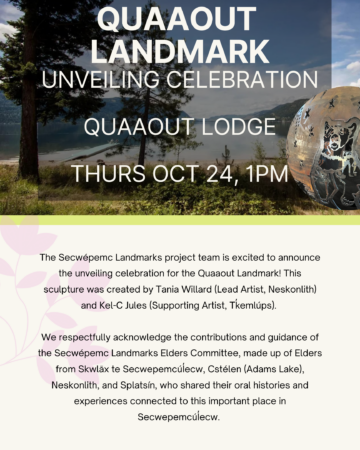 Quaaout Secwepemc Landmark Unveiling